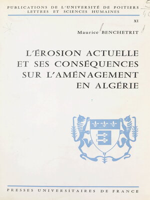 cover image of L'érosion actuelle et ses conséquences sur l'aménagement en Algérie